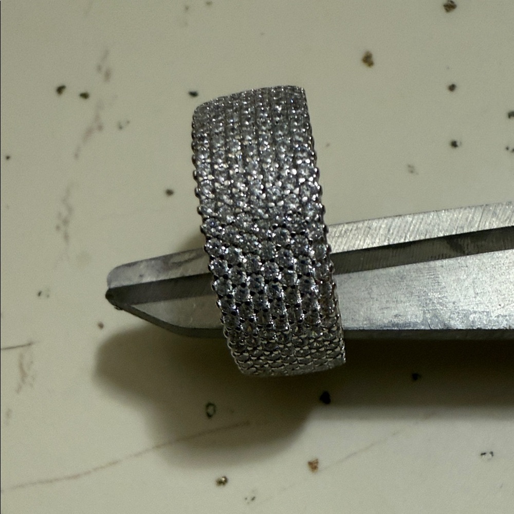 Silver Rhinestone Ring
